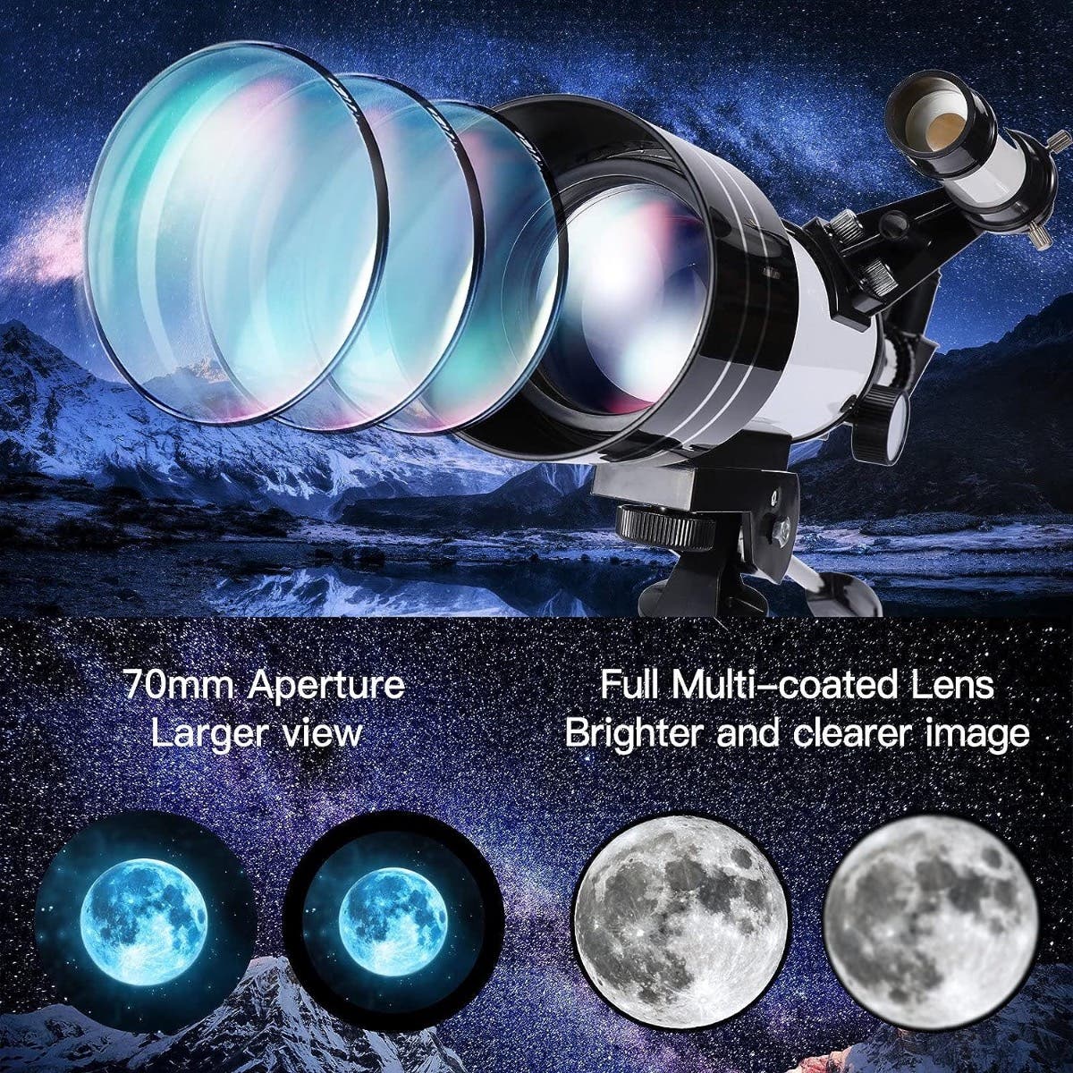 Accura Travel Scope Refractor Telescope Kit - Image 9