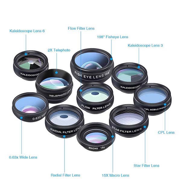 Apexel 10 in 1 Smartphone Lens Kit - Image 3