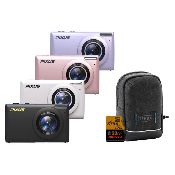 Firefly PIXUS Digital Camera Kit w/32GB Card & Case - Black - Image 3