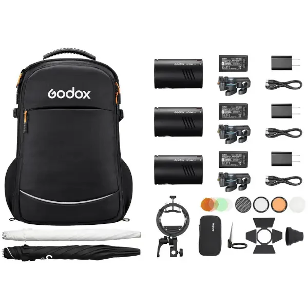 GODOX AD100 PRO II 3 Light Kit inc. Bag