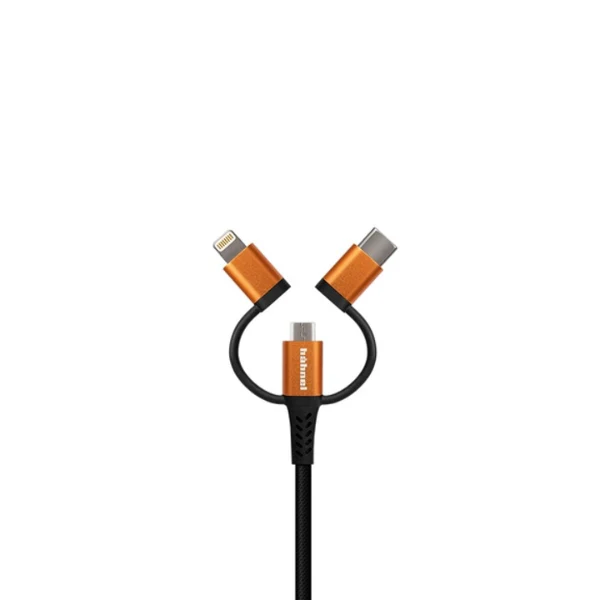 Hahnel 3-in-1 Tough Lightning/Micro USB/USB-C Cable - Image 2