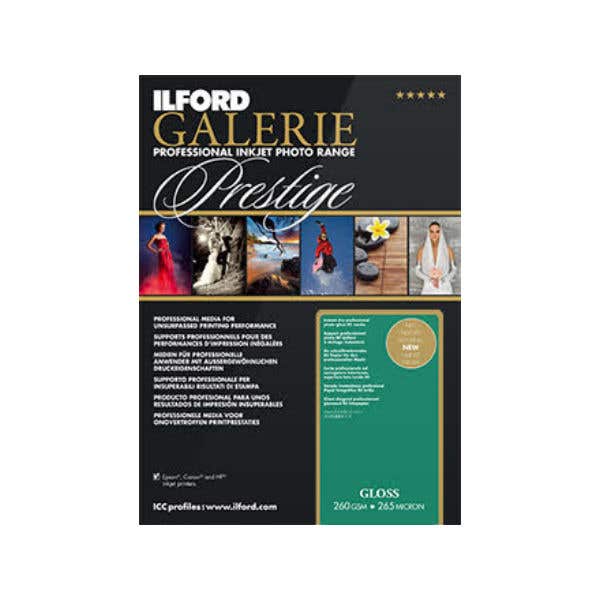 Ilford Galerie Prestige Gloss Inkjet Photo Paper A4 25 pk