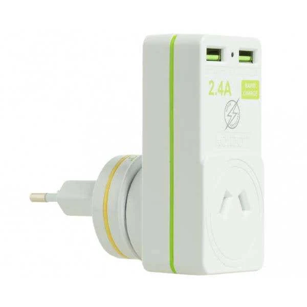Korjo USB x2 & Power Adaptor - Australia/Italy