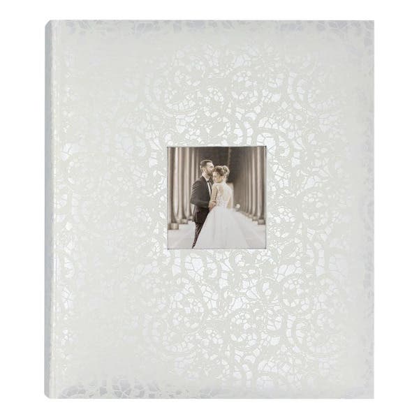 Lace Wedding Slip-In Photo Album - 500 Photos (4x6")