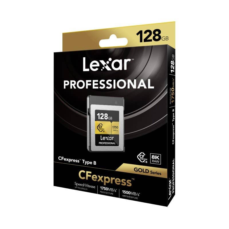 Lexar Pro 128GB CF Express Gold Card - 1750Mbs TYPE B