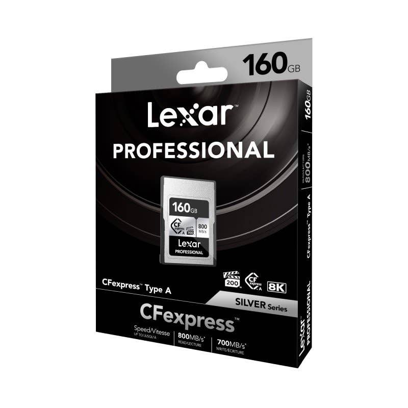 Lexar Pro 160GB Type A CF Express Card Silver Series 800MBs