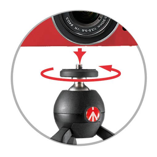 Manfrotto PIXI MKII Mini Tripod with Ball Head - Image 2
