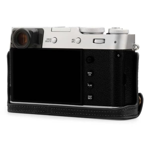 MegaGear Leather Half Case with Strap - Fujifilm X100V BLK - Image 2