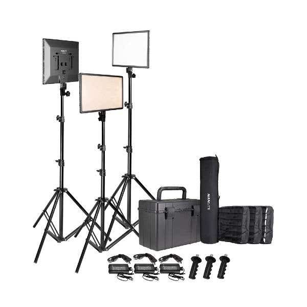 Nanlite Lumipad 25 soft LED panel - Triple Kit with Light Stands