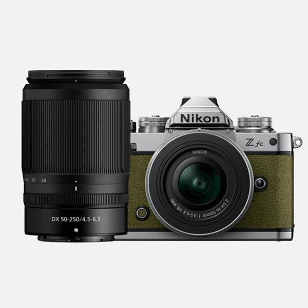 Nikon Z fc + 16-50mm & 50-250mm VR Twin Kit - Olive