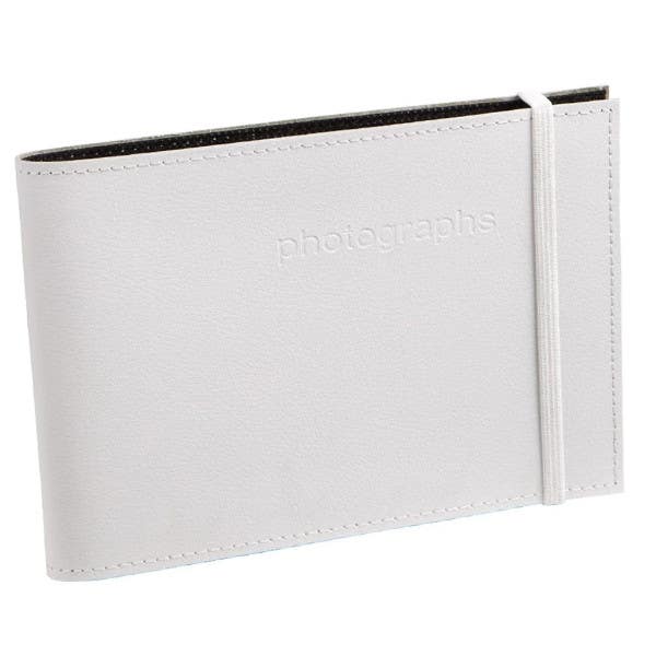 Profile Citi Leather White 6x8" 60 Photos Slip In Album