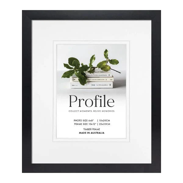 Profile Deluxe Black 10x12" Frame - 6x8" Opening