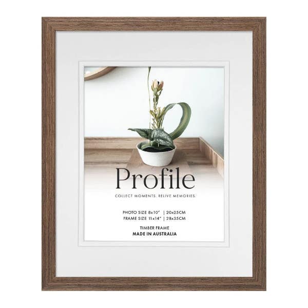 Profile Deluxe Chestnut 11x14" Frame - 8x10" Opening
