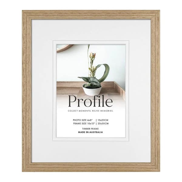 Profile Deluxe Victorian Ash 10x12" Frame - 6x8" Opening
