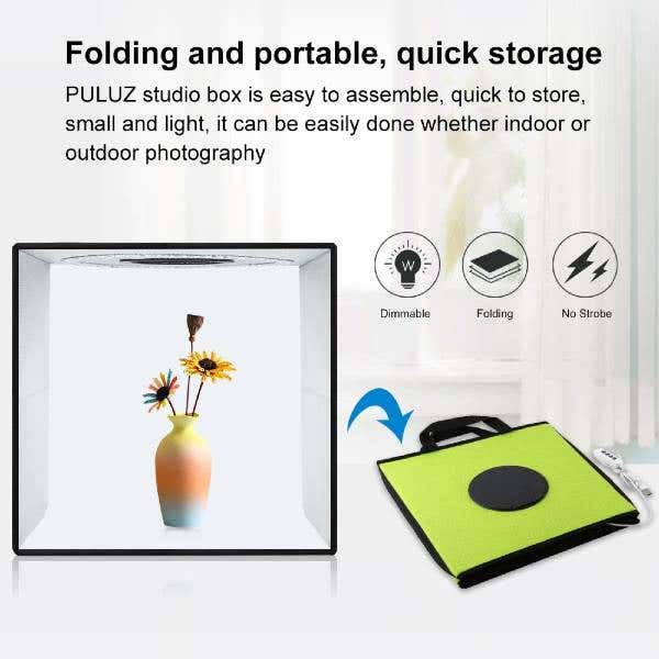 Puluz Portable Studio Kit 30cm Tent & LED Lighting Kit - Image 3
