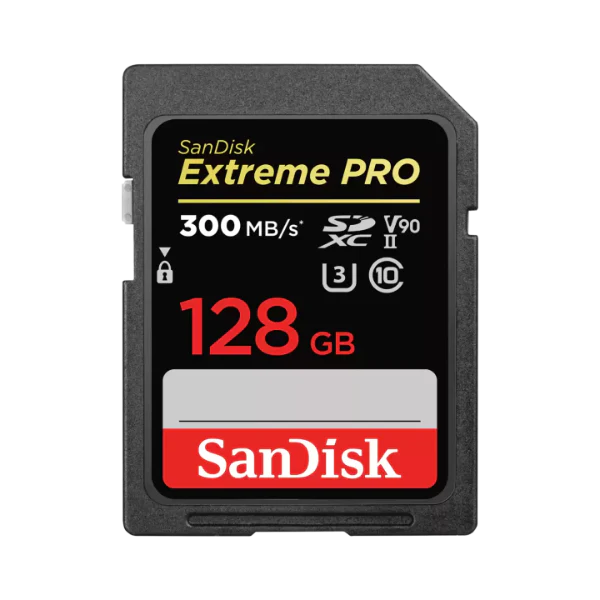 SanDisk Extreme PRO 128GB SDXC Card 300MBS
