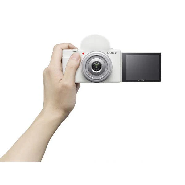 Sony ZV-1F VLog Camera White - Bonus Battery & Pixi Tripod - Image 3