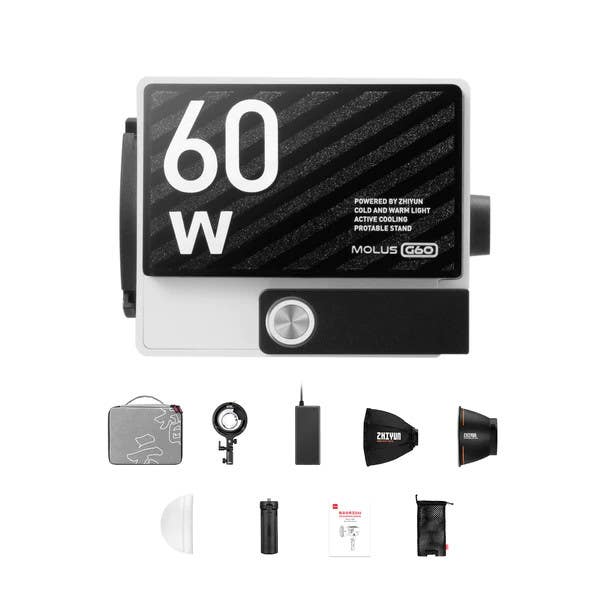 Zhiyun-Tech G60 60W Cob Light - Combo - Image 4